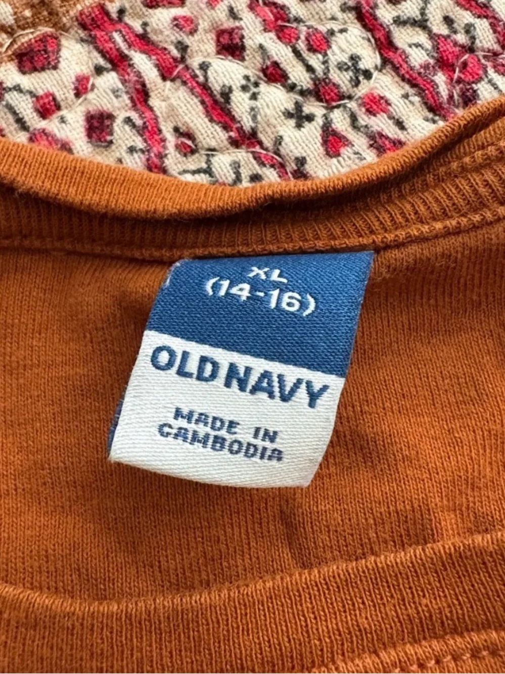 Old Navy Rust Brown Tee